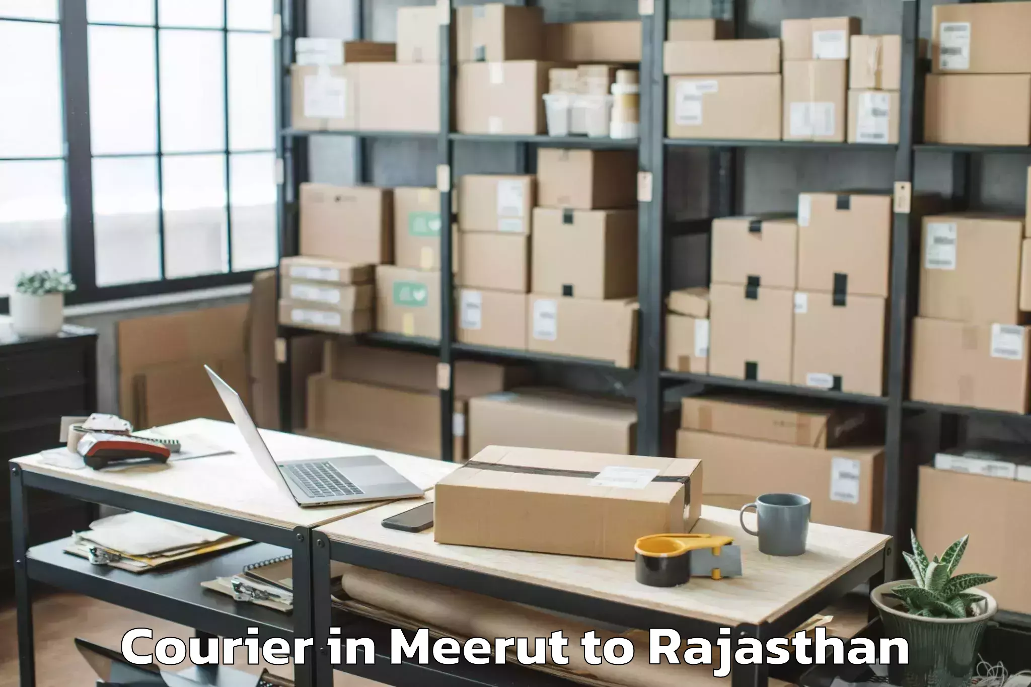 Easy Meerut to Surajgarh Courier Booking